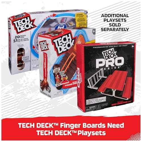 TECH DECK, Godzilla Sk8shop Fingerboard Bonus Pack, Collectible and Customizable Mini Skateboards, Kids Toys for Ages 6 and up