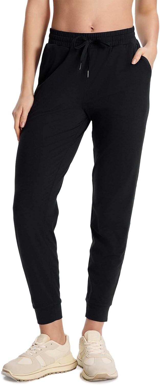 Yogipace Ultra-Soft Jogger Sweatpants - Women's Athletic Pants with Pockets for Yoga & Travel | Petite/Regular/Tall
