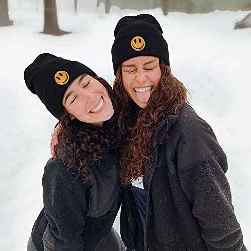 Funny Beanies Hat, Men's and Women's Winter Warm Black Fashion Cool Embroidered Knit Hat