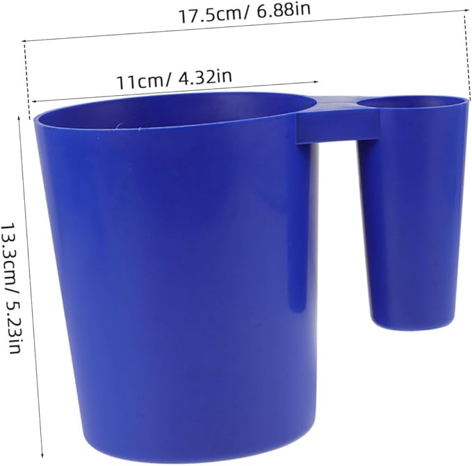 POPETPOP 2pcs Pool Cleaning Scoop Ergonomic Handle Plastic Design for Easy Debris Removal Essential Pool Accessory for Maintenance and Chemical Measurement