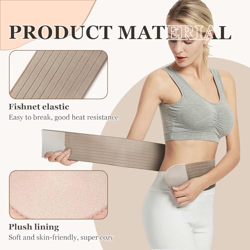 Umbilical Hernia Belt with Compression Pad - Abdominal Support for Men and Women, Ideal for Various Hernias and Post-Surgery Recovery