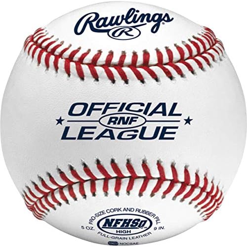 Rawlings | NFHS NOCSAE High School Baseballs | 12 Count | R100-H1 / R100-H2 / R100-H3 / RNF Options