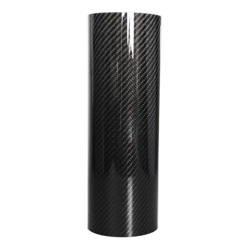 KRD PERFORMANCE 102mm (4") OD Straight Carbon Fiber Tube, 4 Inch Outer diameter, Length 300mm (11.8"), 1.5mm Thickness, 3K Twill Real Carbon Fiber Pipe