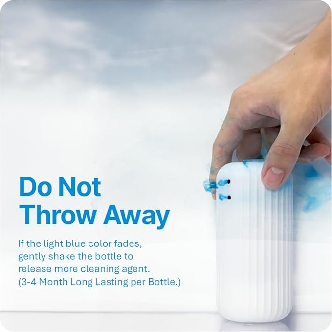 Fresh & Fresh Automatic Toilet Bowl Cleaners - 10 Bottles(UPTO 2500 FLUSHES/Bottle), Commercial and Residential Toilet Cleaner 3-4 MONTH Lasting Toilet Bowl Cleaner Bottle