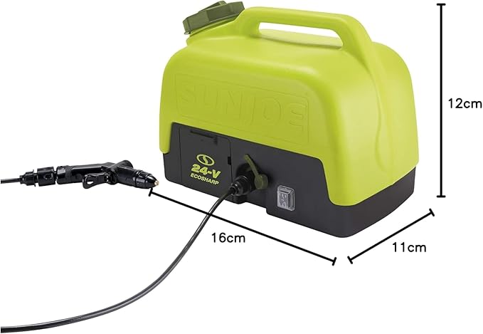 Sun Joe Cordless Electric Pressure Power Washer w/ 2.0Ah Battery, Charger & Adjustable Nozzle, 1.5 GPM, 90W Motor - Heavy-Duty Cleaning Machine for Patios, Decks, Sidewalks & Cars, IONMAX WA24C-LTE