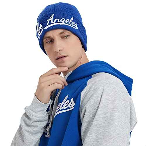 City Team 3D Embroidery Classic Cuffed Knit Hat Beanie Toque Skull Cap
