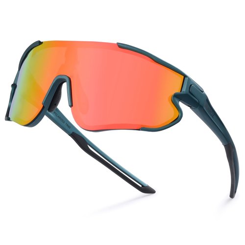 GREENTREEN Polarized Sport Sunglasses for Men Women: Cycling Glasses UV400 Protection - Lightweight Sun Glasses for Running Fishing Baseball