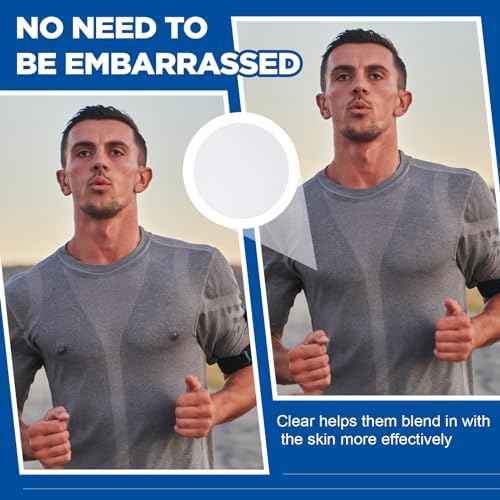 Syhood 200/100 Pcs Nipple Covers for Men Anti-Chafing Protector Nipple Tape Men Pasties Covers Sticker for Running Sports