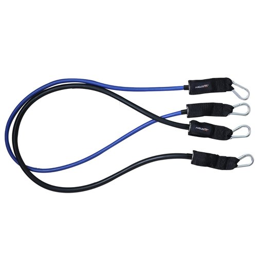 Angles90 Pull Up Assistance Bands - 2-Pack Black & Blue, 40 & 20 lb - Suspension Training with Angle 90s Grips - Deadlift Platform Bands for Lower Body - Pull Up Bar Assistance for Upper Body