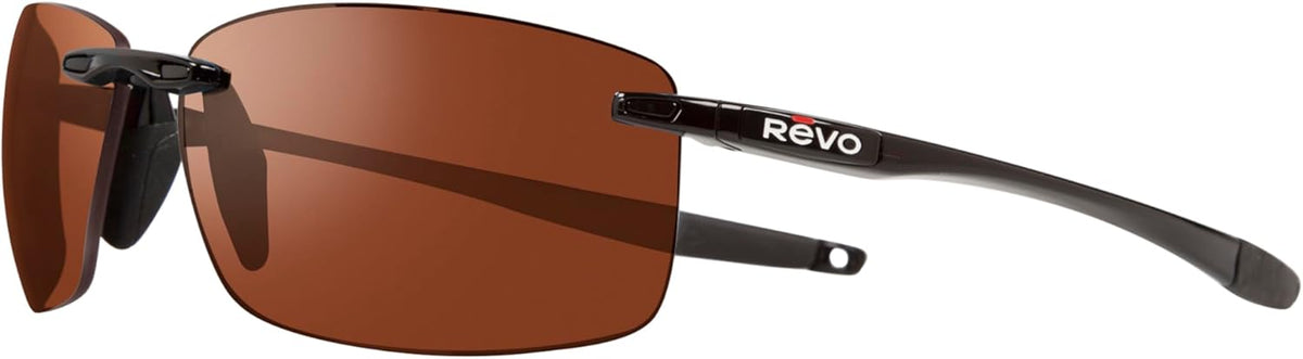 Polarized Rimless Rectangular Revo Descend N Sunglasses - Stylish UV Protection