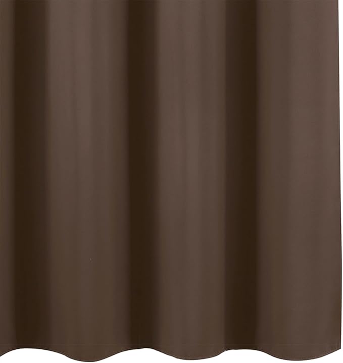 LEMOMO Blackout Curtains 66 x 54 Inch Long Chocolate Curtains Set of 2 Panels