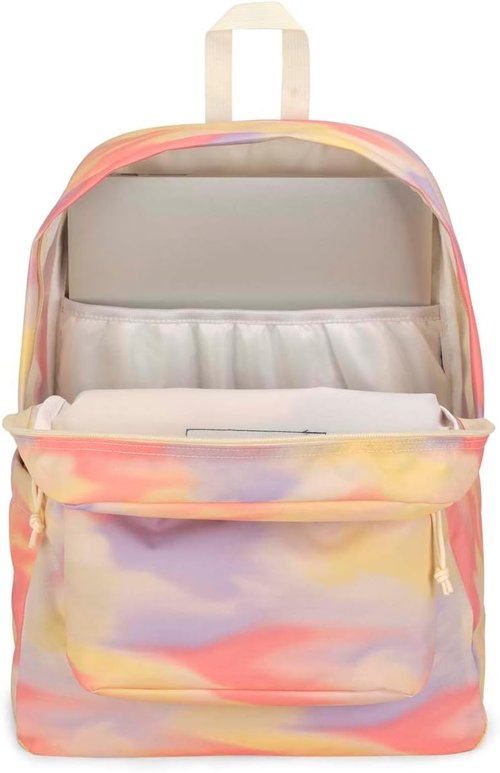 JanSport SuperBreak Plus Backpack - Spacious Daypack with Padded 15-Inch Laptop Sleeve | Blurred Wash Color
