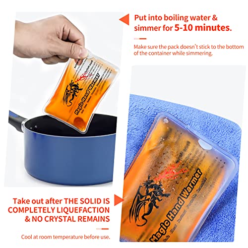 8 Pack Magic Hand Warmers, Reusable Snap Heat Packs, Reusable Pocket Hand Warmers, Portable handwarmers Used for Outdoor, Indoor, Working, Studying, Camping, Warm Gifts for Adults or Kids(02)