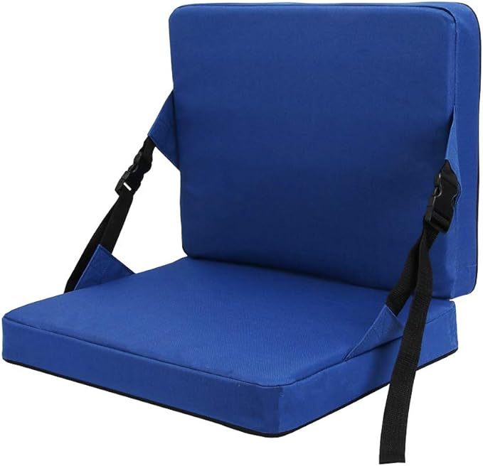 Indoor & Outdoor Folding Chair Cushion Without Back Support, Foldable Portable Stadium Seat,Chair Cushion for Sports Events, Outing, Travelling，Hiking, Fishing
