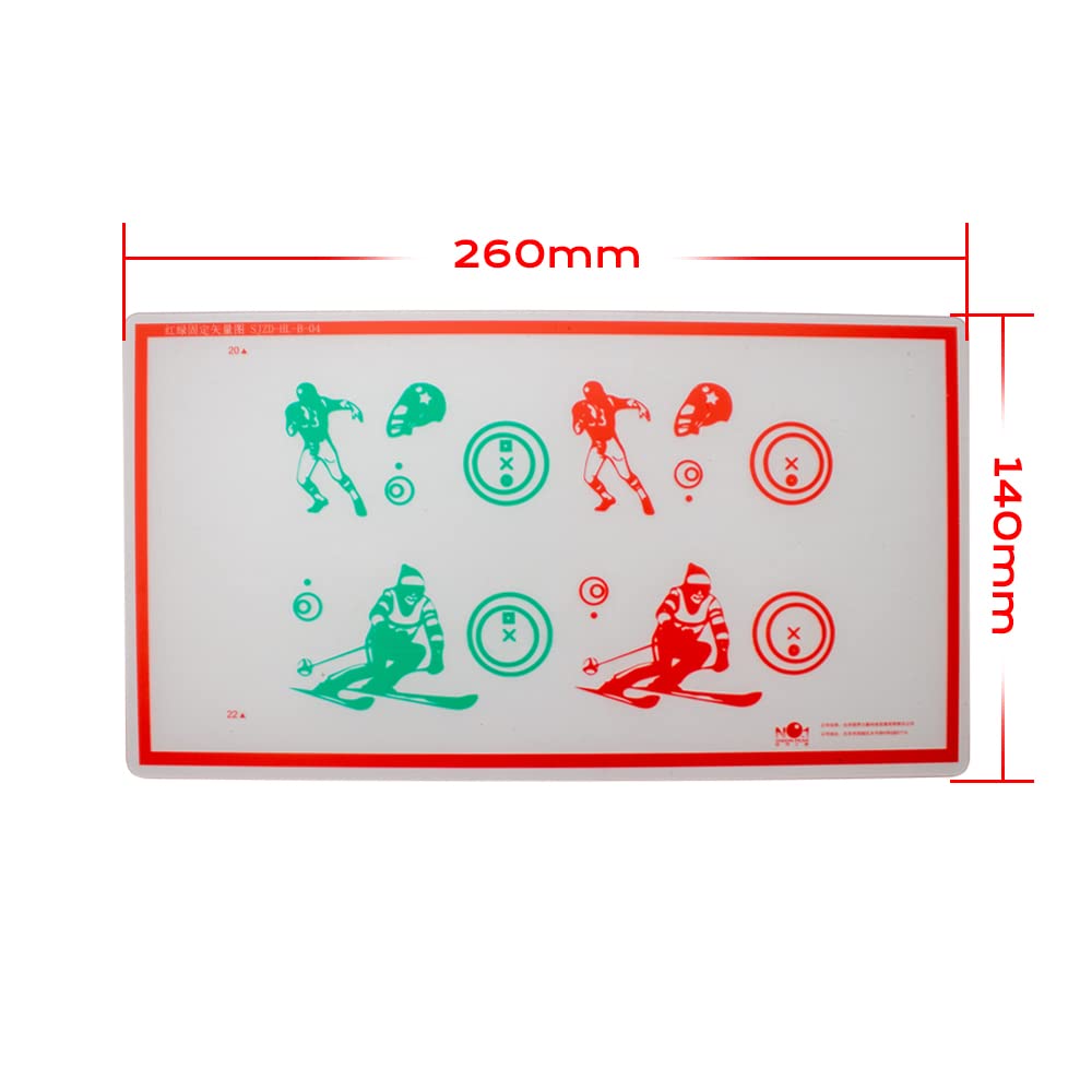 Red/Green Fixed Tranaglyph Vision Therapy Convergence Insufficiency Eye Training Device Stereo Training Cards Visual Correction (A)