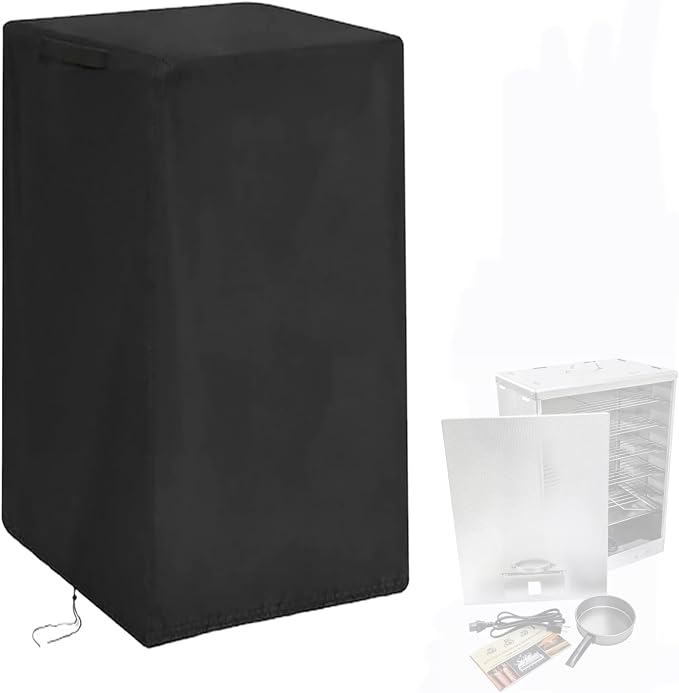 Smoker Cover Fit for Smokehouse Products Big Chief Electric Smoker, Heavy Duty Waterproof Outdoor Grill Electric Smoker Covers-12 D x 18" W x 25" H
