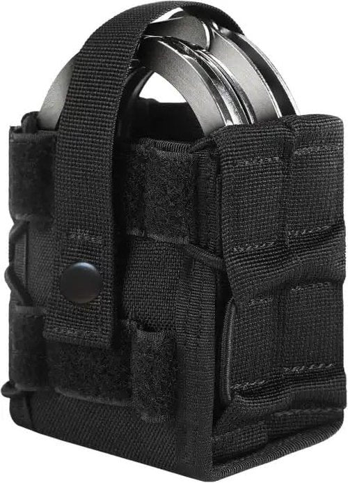 G-Wrap Double Handcuff Pouch – Tactical Nylon 1680D Reinforced Case with Metal Snap & Velcro Closure – MOLLE & Duty Belt Compatible – Professional Gear for Police, Security & Tactical Use