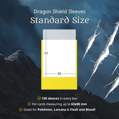 Dragon Shield | Matte Dual Standard Size Card Sleeves | 100 Count - Smooth & Durable TCG Protection - Gooseberry Color