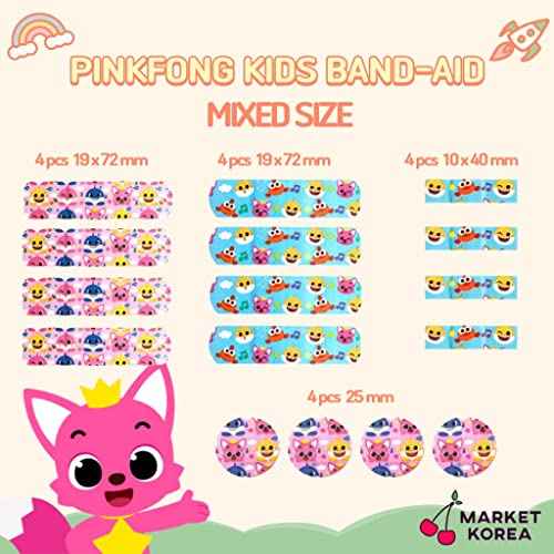 DEAD SKIN Shark Family First Band Aids 32pcs Character Pattern Bandages 3 Mixed Type : 2 Packs (16pcs x 2)