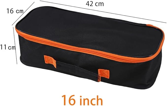 Open Top Tool Tote,Wide Mouth Open Power & Hand Tools Bags Organizer for Men Women (3pack-16 Inch)