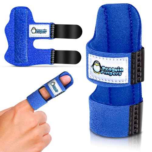 Finger Splint Wrap - Adjustable Heavy Duty Velcro, Rigid Adjustable Angle Support, One Size Fits Most, Latex-Free Pain Relief for Finger Injury, Sports Recovery, Everyday Use (1)