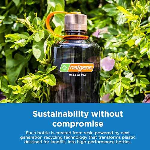 Nalgene Leak Proof Tritan BPA-Free Water Bottle - 32 oz Narrow Mouth - Made in the USA for Outdoor Use & Daily Hydration (Amethyst)