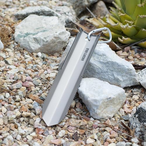 Hiker's Gold Ultralight Titanium Trowel for Hiking, Backpacking, Camping