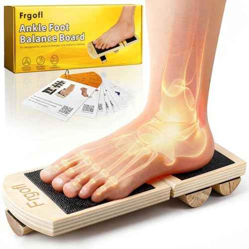 Ankle Balance Board for Ankle Strengthener & Physical Therapy - Adjustable Single Leg Board for Recovery from Sprains, Plantar Fasciitis | Stability Trainer with Video Guide and Carry Bag