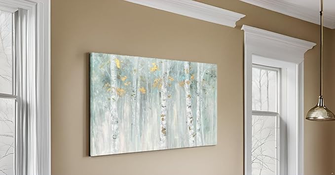 Yihui Arts Birch Tree Canvas Wall Art