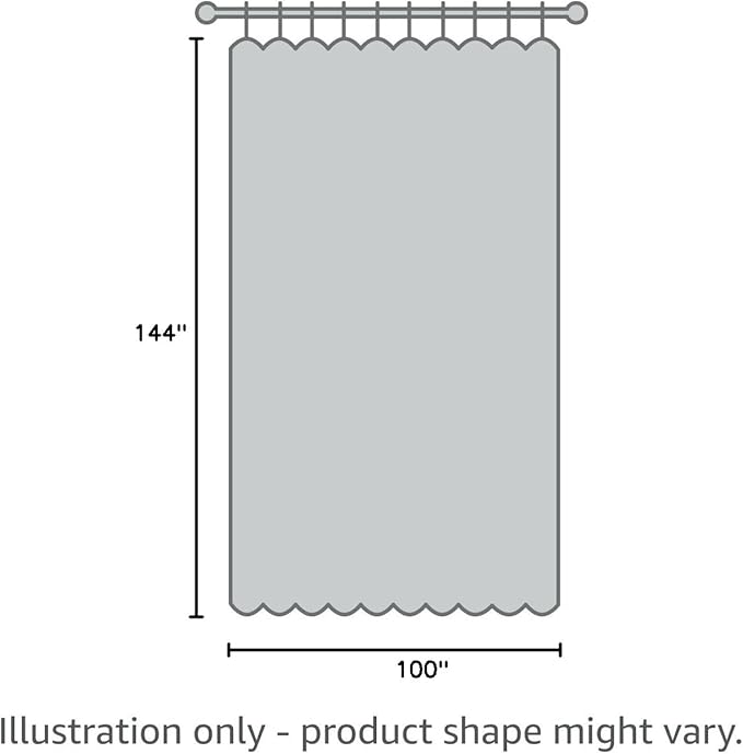 NICETOWN Black Out 144 inch Curtain