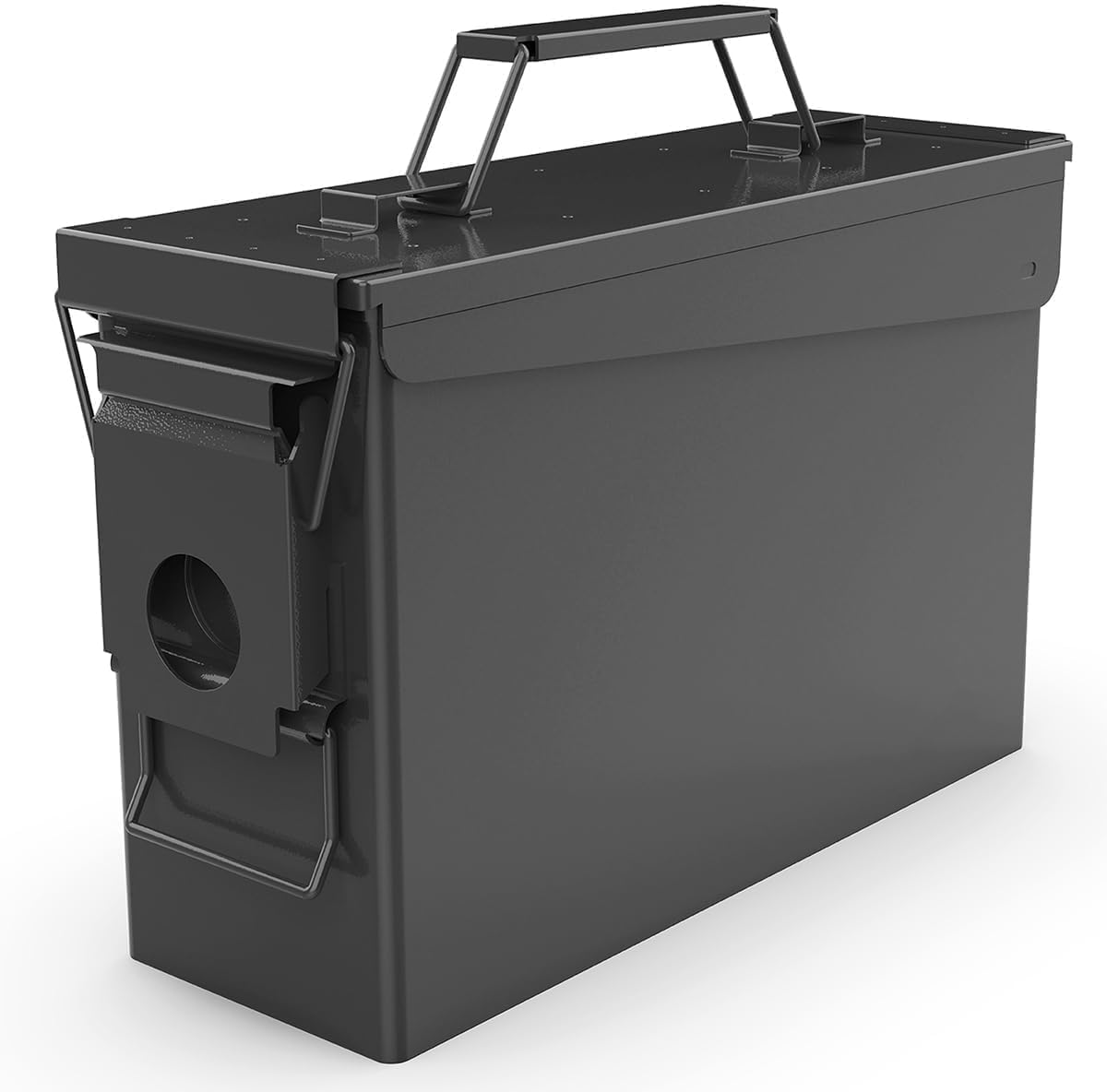 PATRON Metal Ammo Can - Waterproof Storage Box for 30 & 50 Caliber Rifle Ammunition | Black or Green