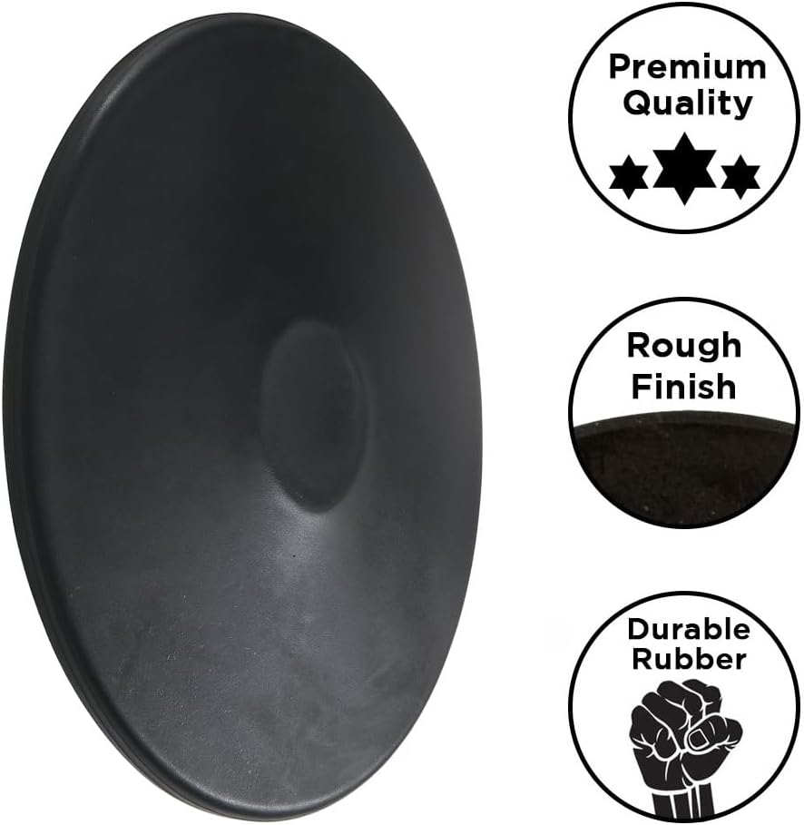 Skiennix Black Rubber Discus - Durable 1 Kilogram Training Disc for Athletes