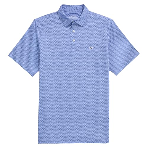 vineyard vines Mens Printed Sankaty Performance Polo