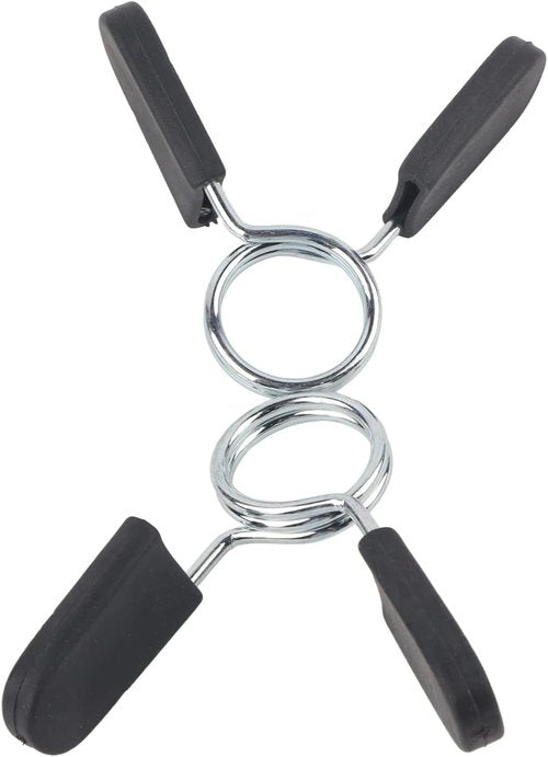 Dioche 1 inch Spring Clip Collars,2 Pcs Standard Barbell Clamps Spring for Smooth Dumbbell Handle or Standard Weightlifting Barbell, Wholesale Business