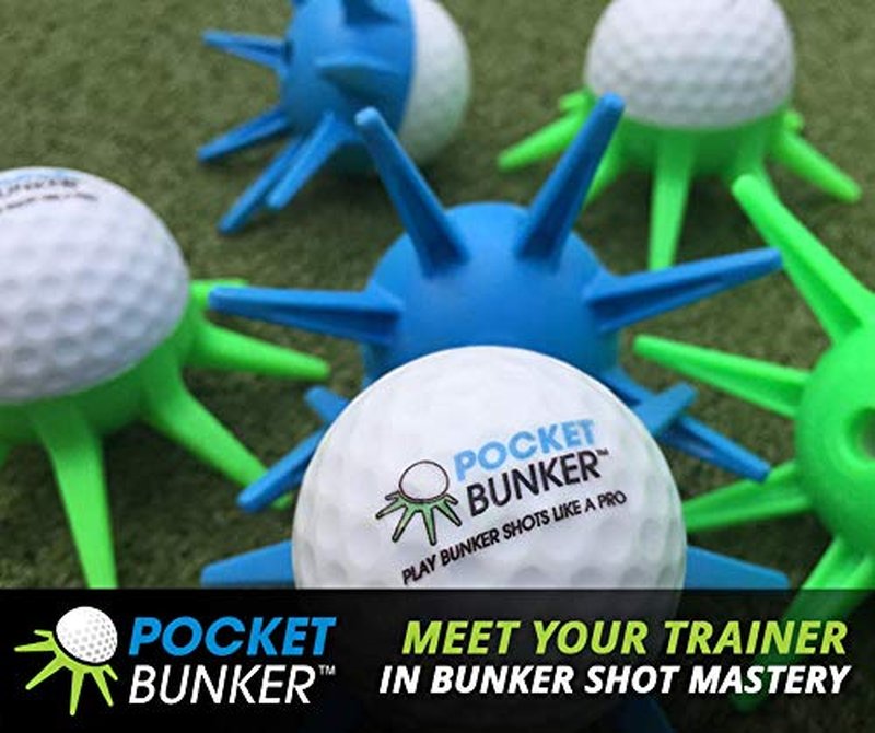 Pocket Bunker: Single Pack - Practice Golf Bunker Shots Off Grass with This Training aid, no Need for Sand!