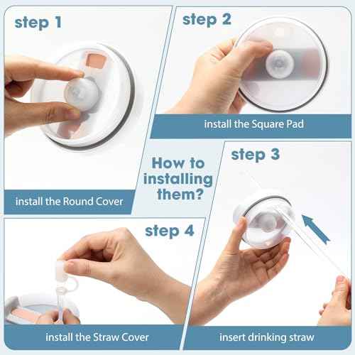 2 Set Spill Stopper for Stanley Cup 20 oz 30 oz 40 oz 64 oz, Leak Proof Accessory for Stanley Tumbler 2.0, Anti Leak Kit for Stanley Quencher (Clear, 2)