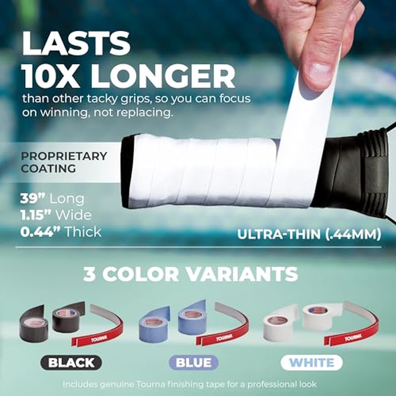Pickleball Mega Tac Extra Tacky Paddle Grip 10 Pack