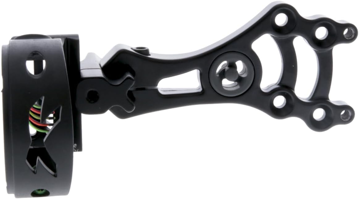 TRUGLO Storm Compact Black Bow Sight - Lightweight & Convertible for Precision Shooting