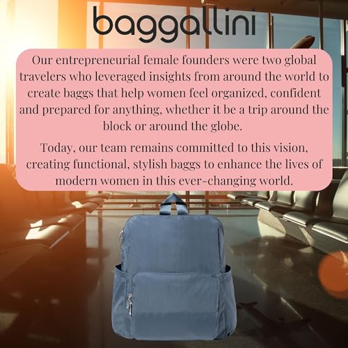 Baggallini Carryall Packable Backpack, Mist
