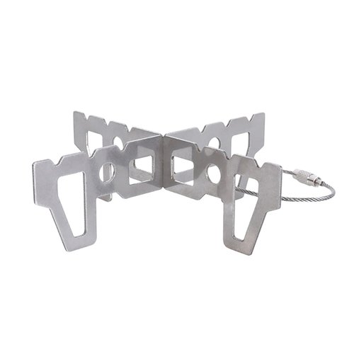 Fowspvzn Portable Stainless Steel Alcohol Stove Stand Rack Support Outdoor Camping Hiking