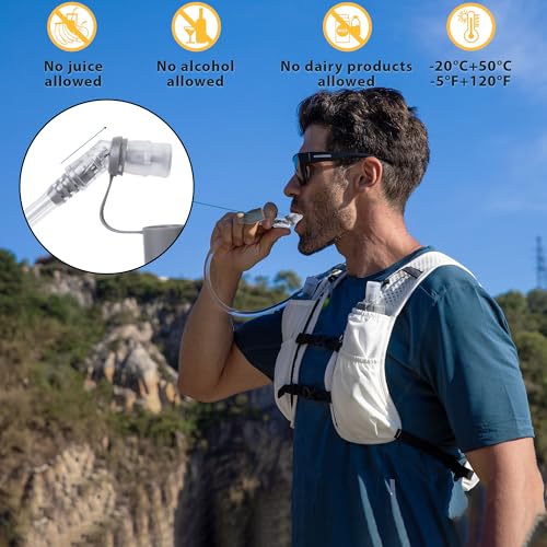 Water Bladder 1.5L-2 Liter, BPA -Free Hydration Bladder for Hiking Backpack, Leak - Proof Water Reservoir Storage Bag for Hiking, Running, Camping & Outdoor Adventures