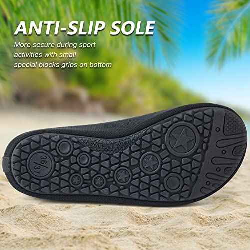 Deevike Water Shoes for Women Men Barefoot Quick-Dry Aqua Socks Slip-on for Beach Swim Surf Yoga Exercise