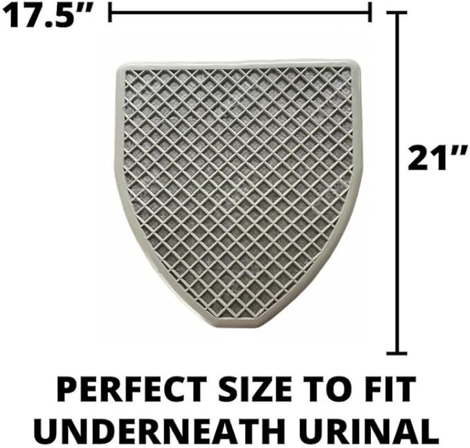 Urinal Mats for Men（6 Pack）High-Tech Bamboo Charcoal Absorbs Odor, Non-Slip Deodorization, Gray Floor Water Absorption, Urine Mats for Restrooms & Bathrooms, Mens Urinal