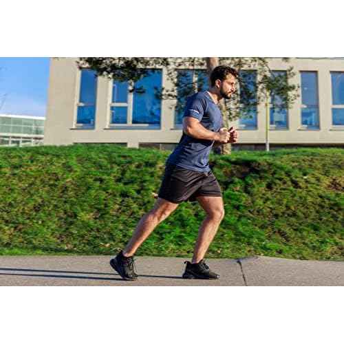 frueo Men's 1/3 Pack Workout Shirts Quick Dry Moisture Wicking Short Sleeve Mesh Athletic T-Shirts