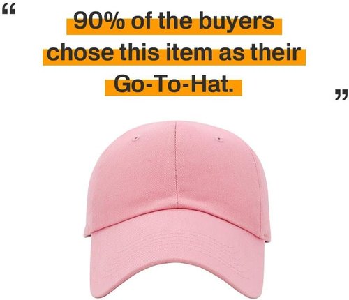KBETHOS Classic Cotton Baseball Cap - Adjustable Low Crown Unisex Dad Hat | Versatile Style