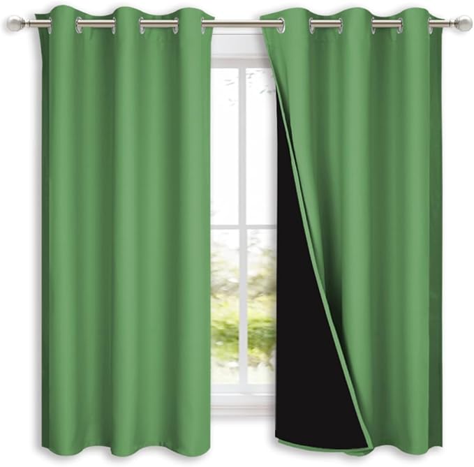 NICETOWN 100% Blackout Short Curtains