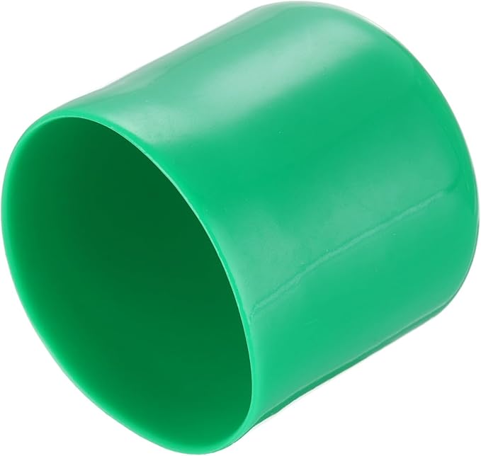 uxcell 20pcs Rubber End Caps 45mm(1 3/4") ID Vinyl PVC Round Tube Bolt Cap Cover Screw Thread Protectors Dark Green