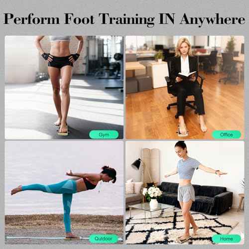 Ankle Balance Board for Ankle Strengthener & Physical Therapy - Adjustable Single Leg Board for Recovery from Sprains, Plantar Fasciitis | Stability Trainer with Video Guide and Carry Bag