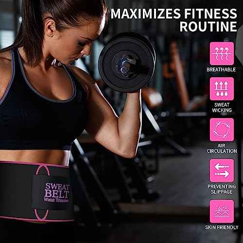 ZPP Waist Trainer for Women and Men, Neoprene Sweat Band Waist Trimmer Belt Slimming Stomach Wrap for Workout