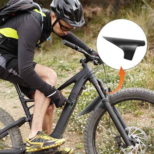 2 Sets Mountain Bike Fender Rear and Front Compatible Bicycle Mudguard Adjustable 29" Plus Size with 15 Cable Ties for Fat Bike Wheel Sizes and All Disc Brake Bicycles